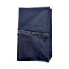 A black tarp with a zipper on it.