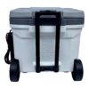 Wheeled electric cooler, made in the USA.
