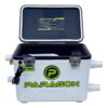 White Paragon live bait cooler with tubes.