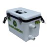 White Paragon live bait cooler with tubes.