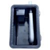 A small case with a pen and pencil inside of it.